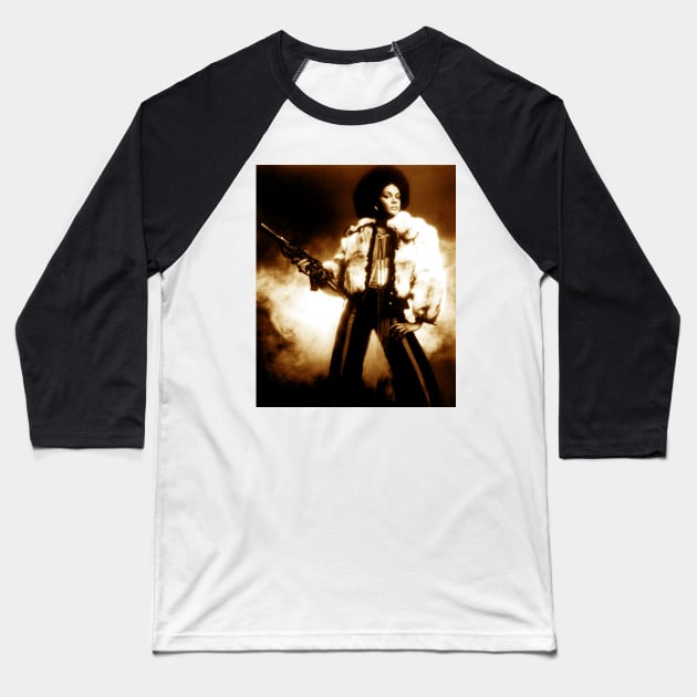 Tamara Dobson Baseball T-Shirt by Scum & Villainy